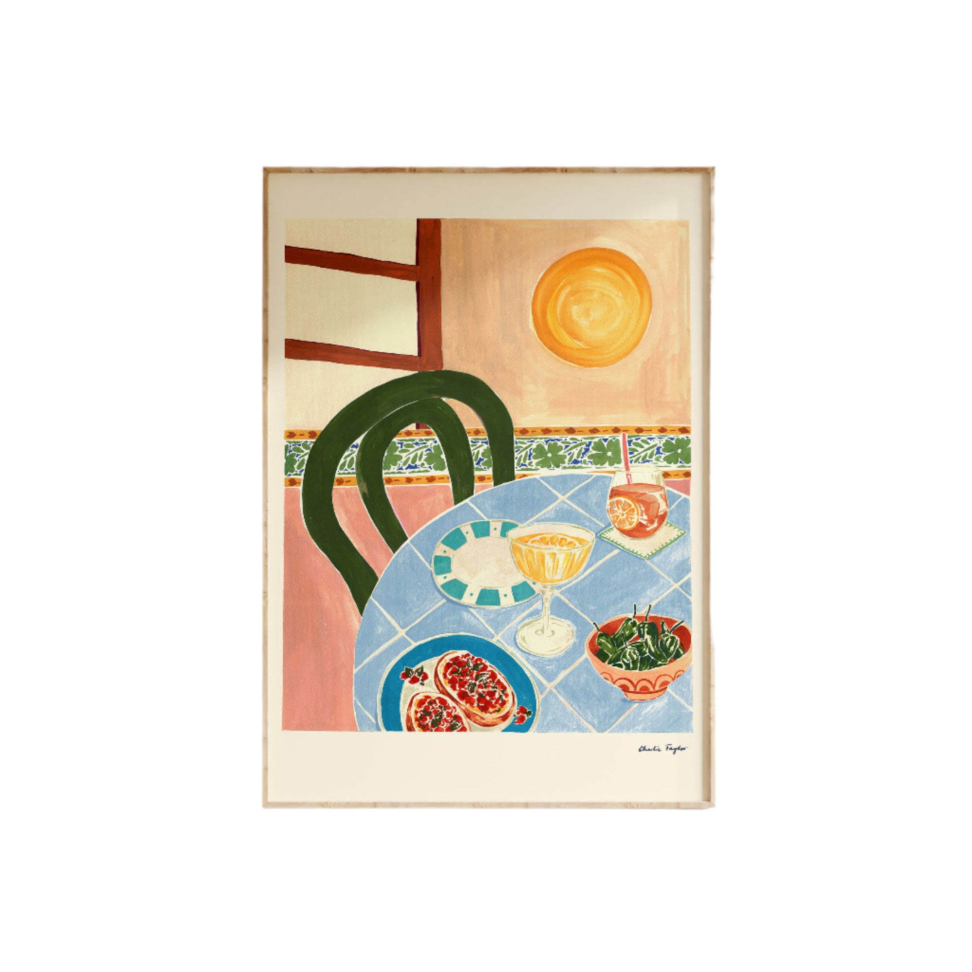 'Tapas Sunset' Print