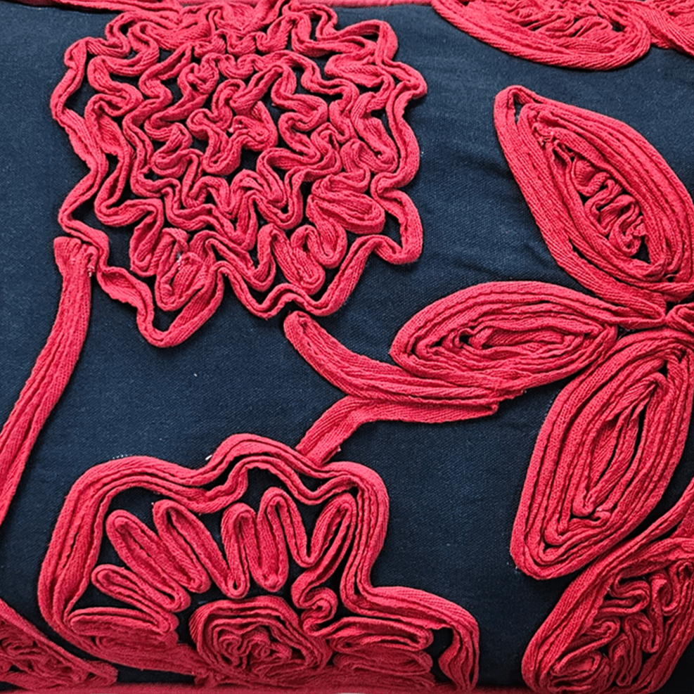 Embroidered Cotton Cushion