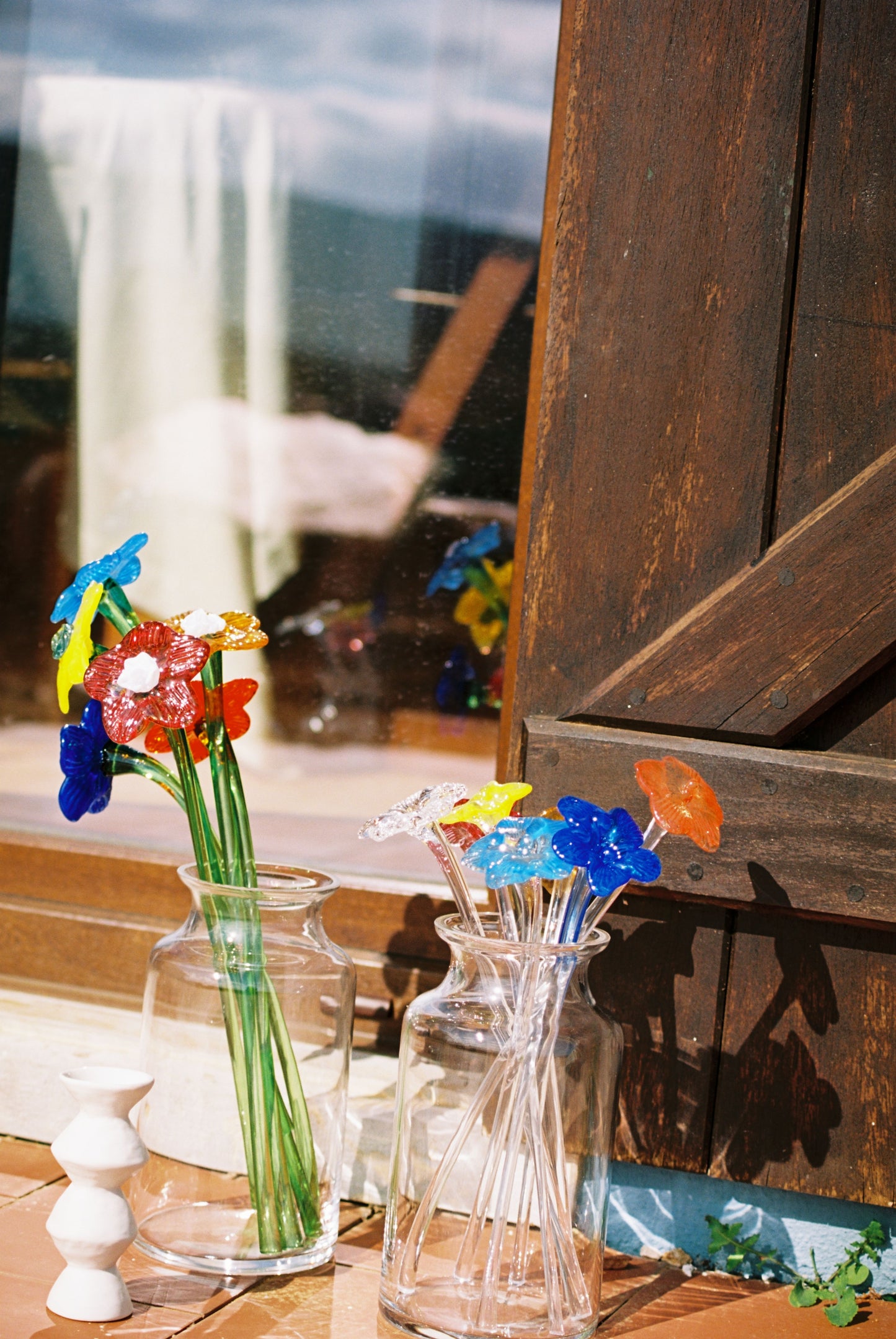 Mouthblown Crystal Flower - Small
