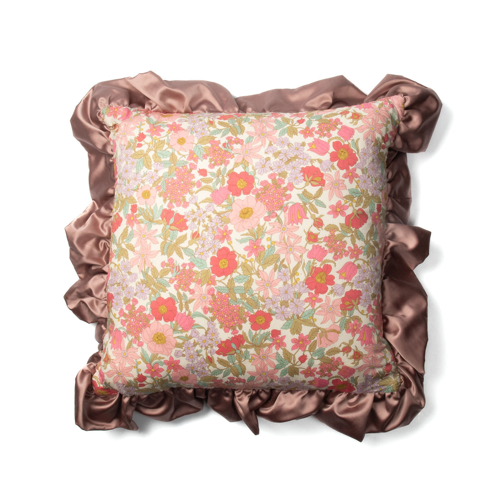 Ruffle Cushion made with Liberty Fabric 'Clarabell'