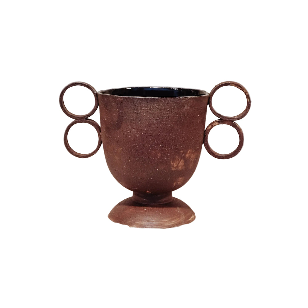 Jackie - Reddish Brown Wild Clay Edition - Goblet/Vase