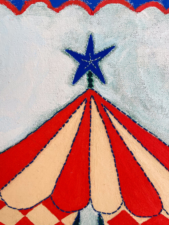 Horses at the Circus, Original Painting