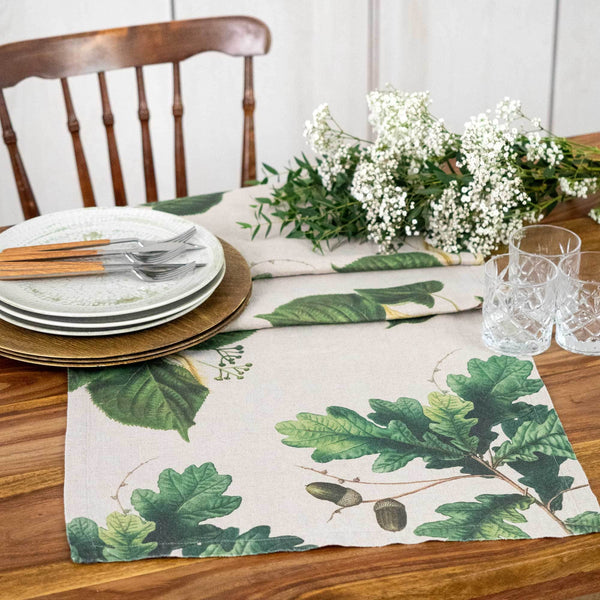 Linen Placemats TREES  Set of 2