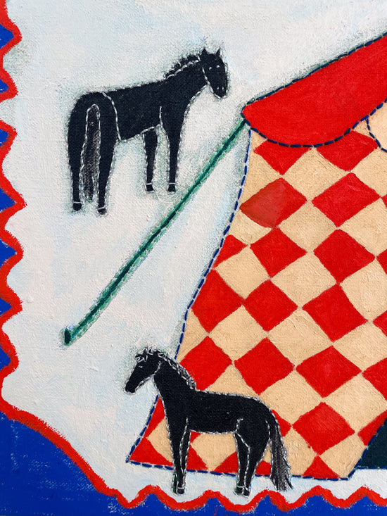 Horses at the Circus, Original Painting
