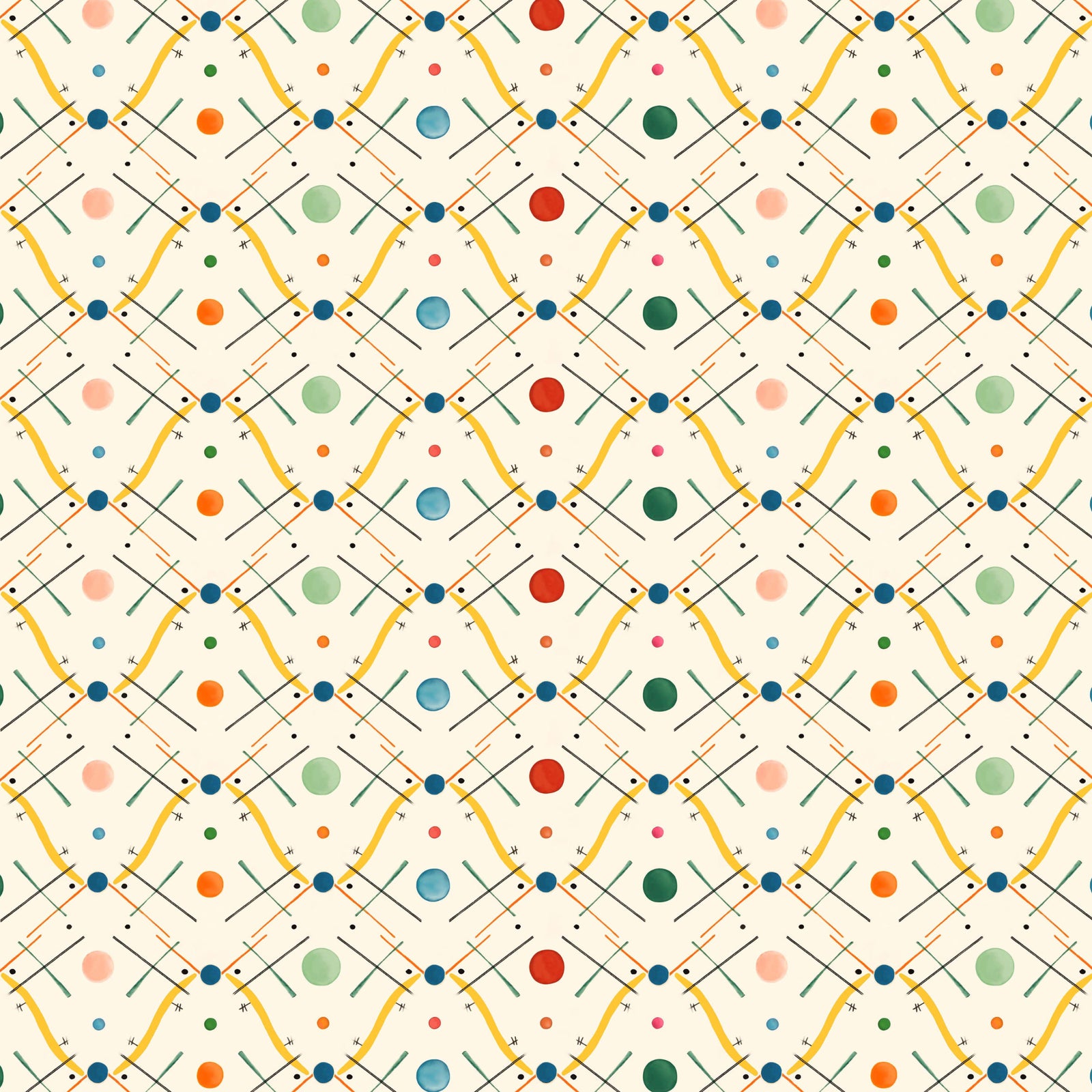 Improvisation Number 1 Wallpaper - Yellow