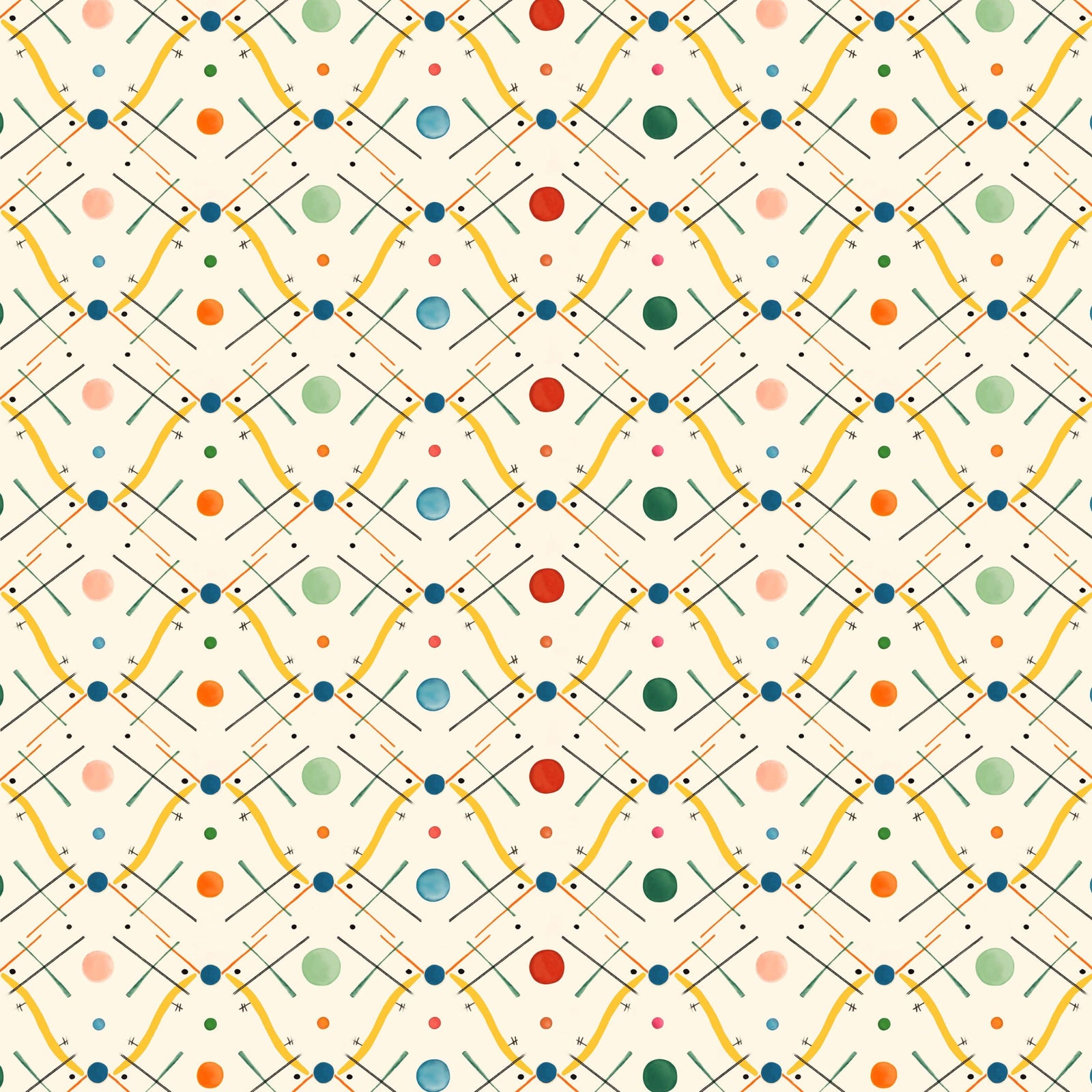 Improvisation Number 1 Wallpaper - Yellow