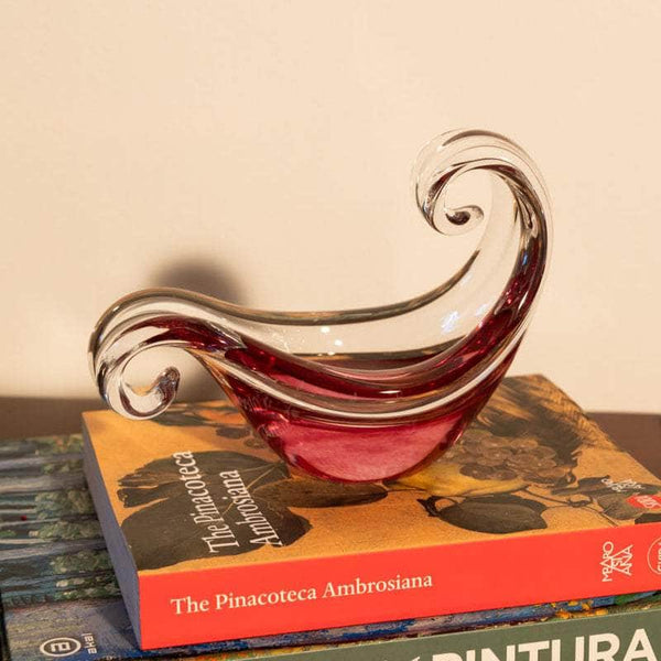 Italian Sculptural Art Glass Bowl