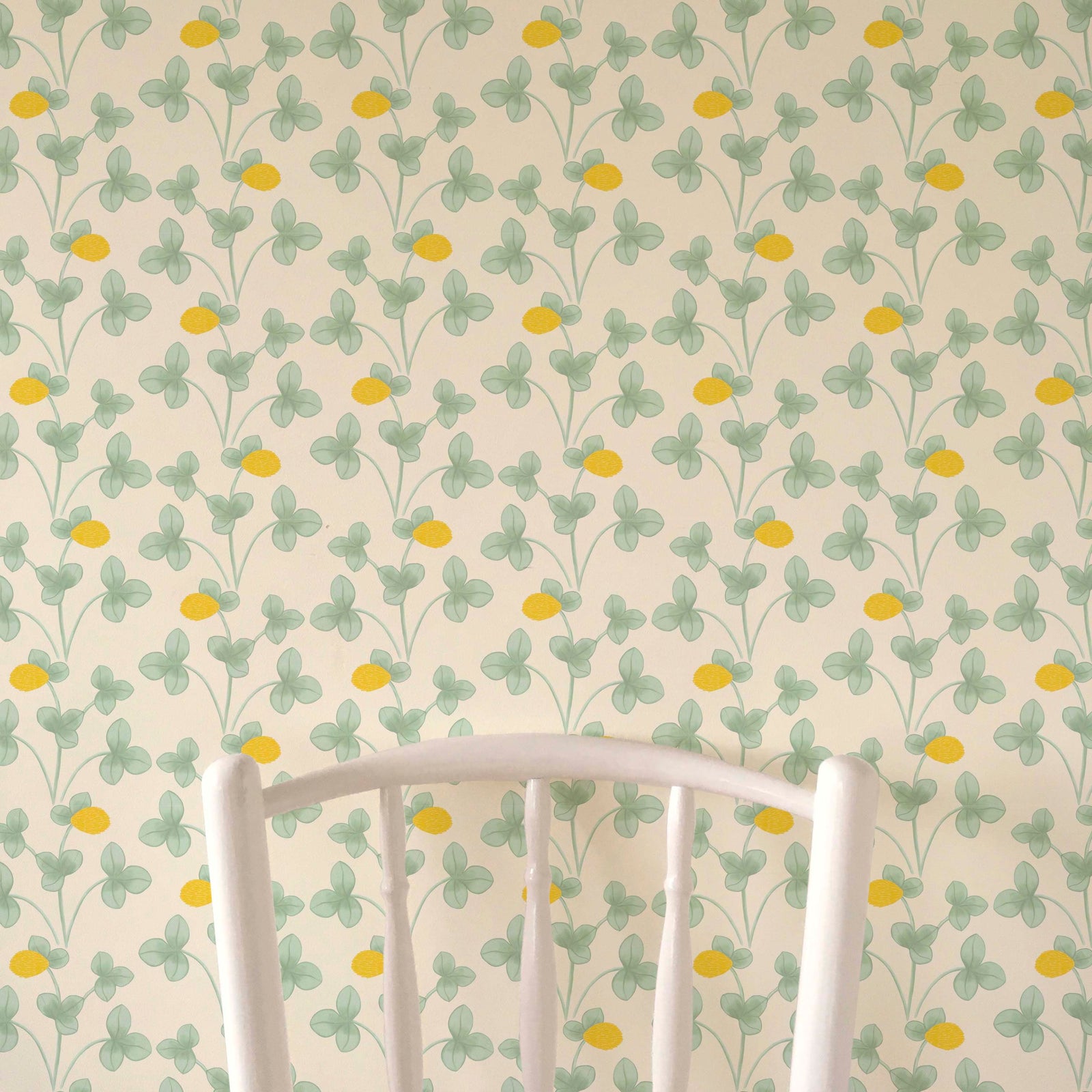 Chintz Constance Wallpaper - Lemon
