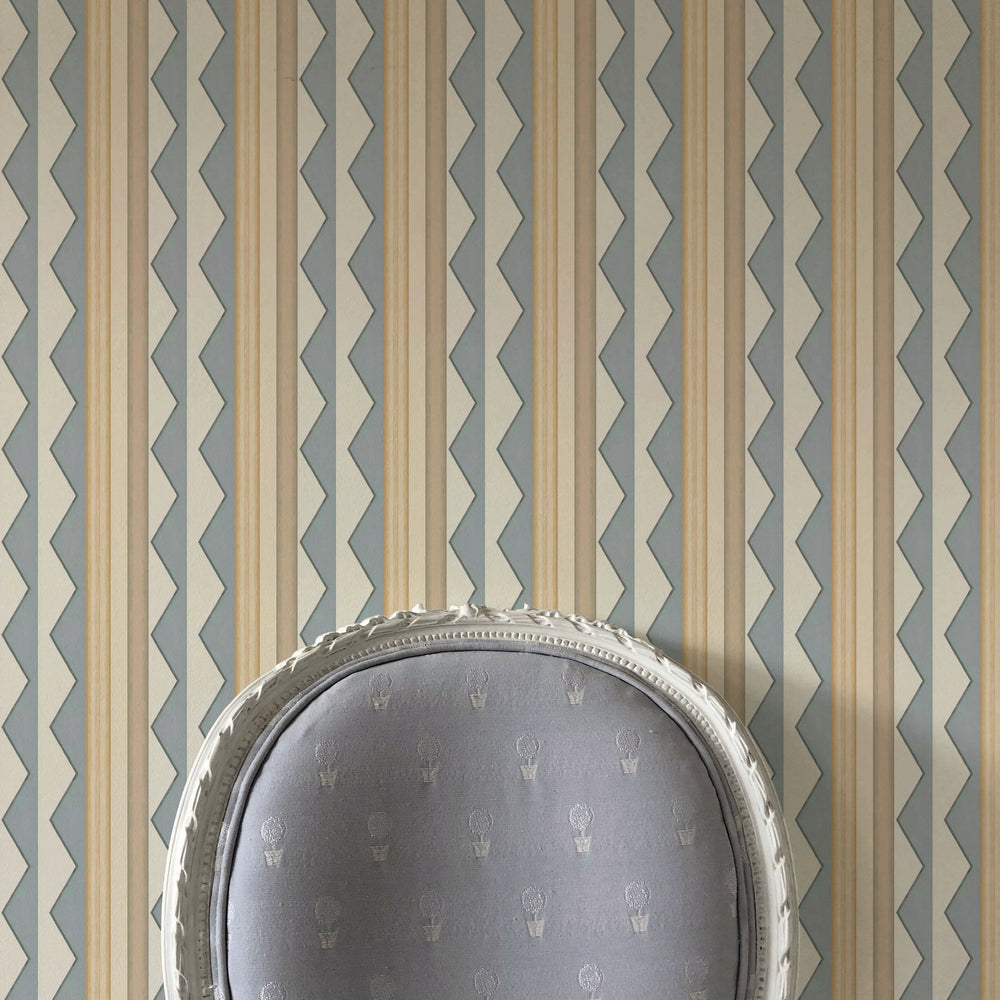 Bloomsbury Stripes Wallpaper - Lavender Grey