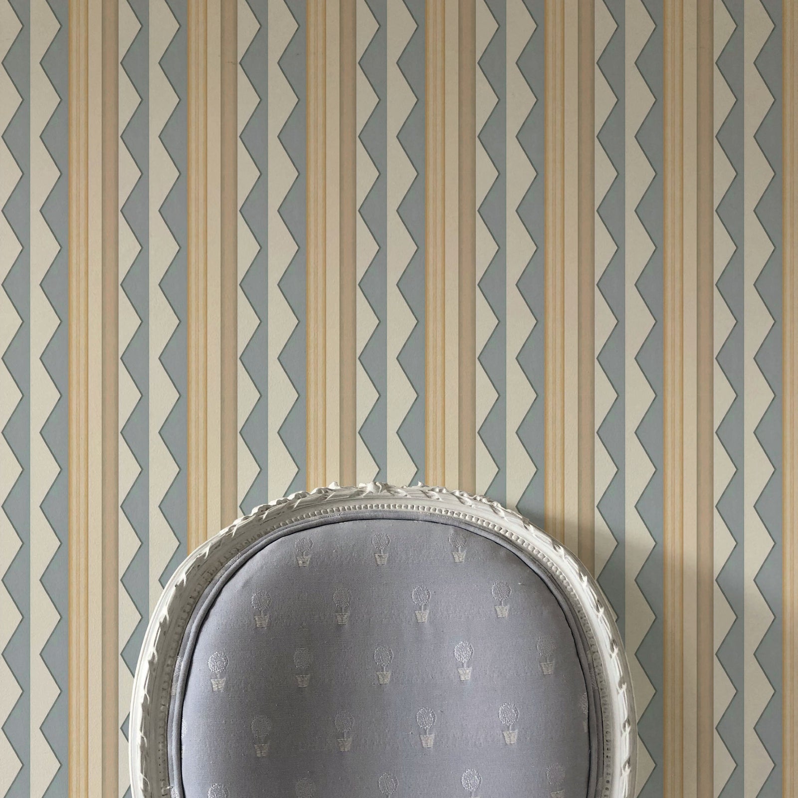 Bloomsbury Stripes Wallpaper - Lavender Grey