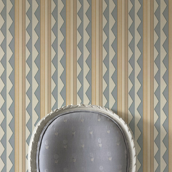 Bloomsbury Stripes Wallpaper - Lavender Grey