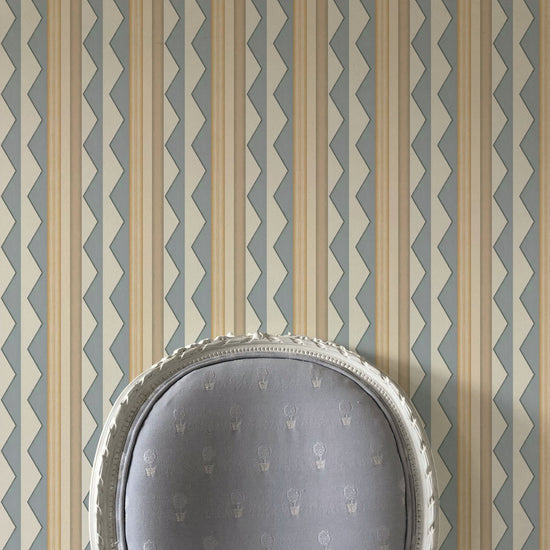 Bloomsbury Stripes Wallpaper - Lavender Grey