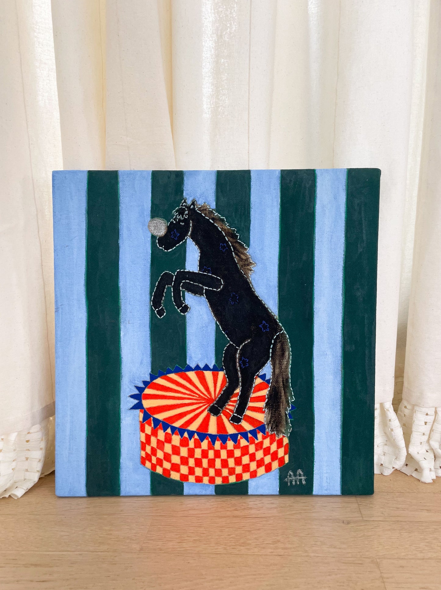 Striped Horse One, Original Painting