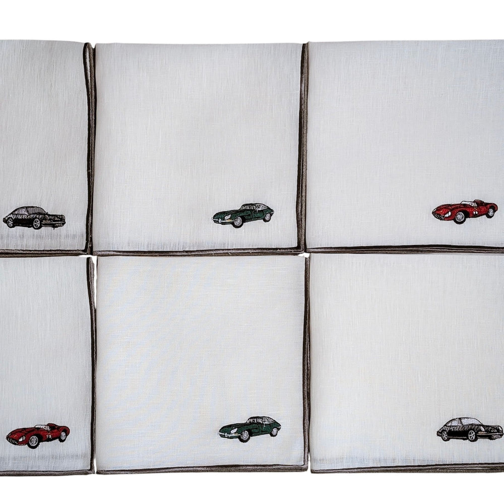 CARS - Cars Embroidered Table Napkins (set of 6)