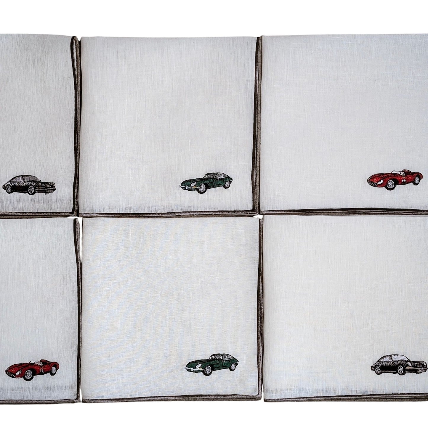 CARS - Cars Embroidered Table Napkins (set of 6)
