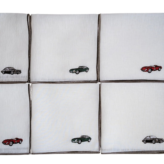 CARS - Cars Embroidered Table Napkins (set of 6)