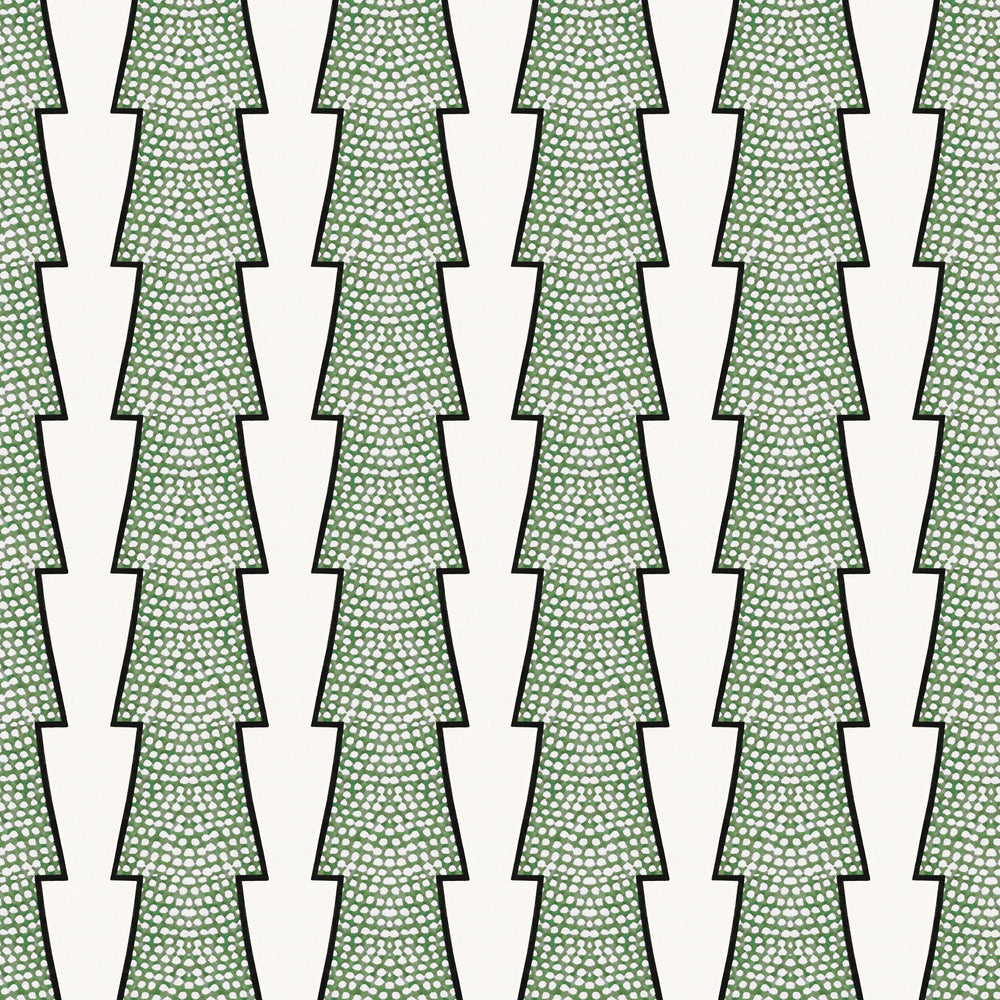 Spot and Arrow Wallpaper - Green