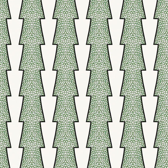 Spot and Arrow Wallpaper - Green