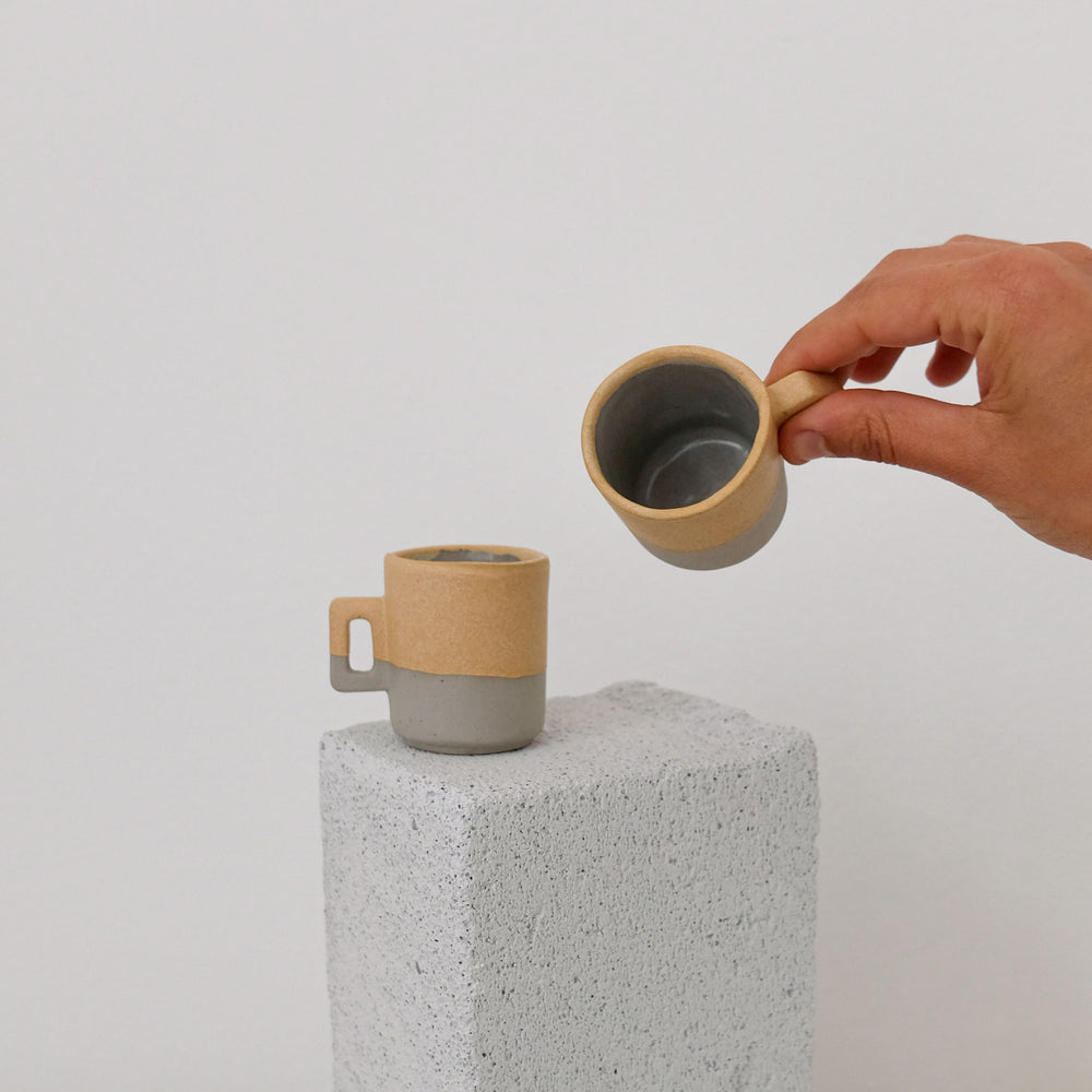 Alexcito - Porcelain Espresso Cups - Sandy Matte - Set of 2