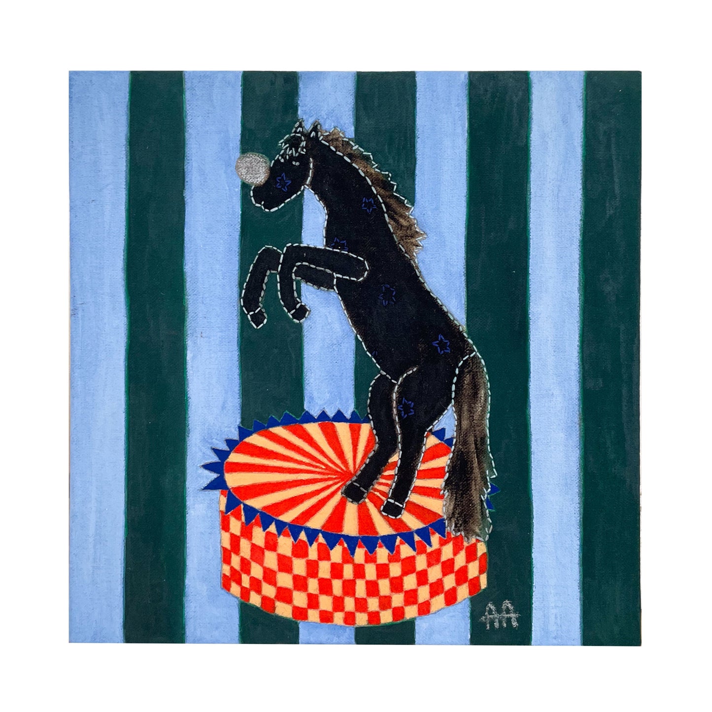 Striped Horse One, Original Painting