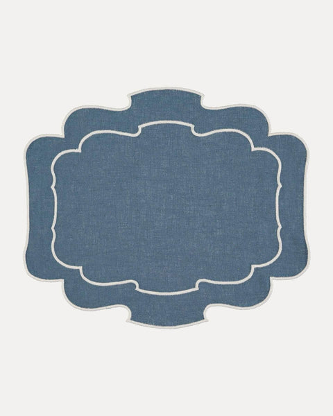 Belmonte Placemar, Blue with White