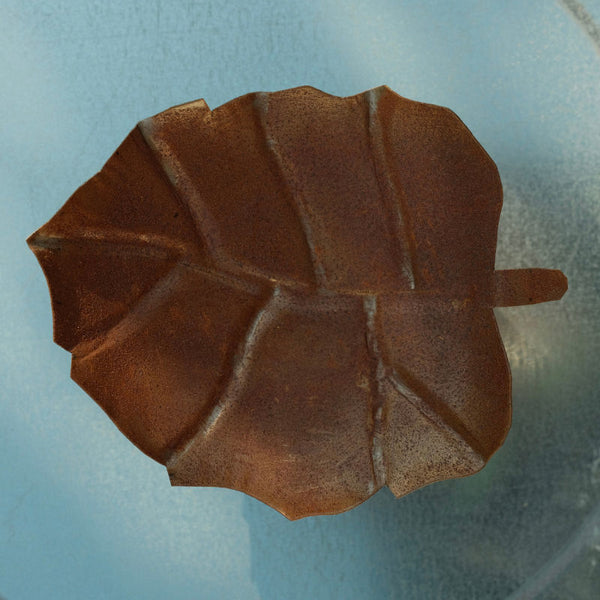 Small Hand-wrought Iron Leaf Bowl
