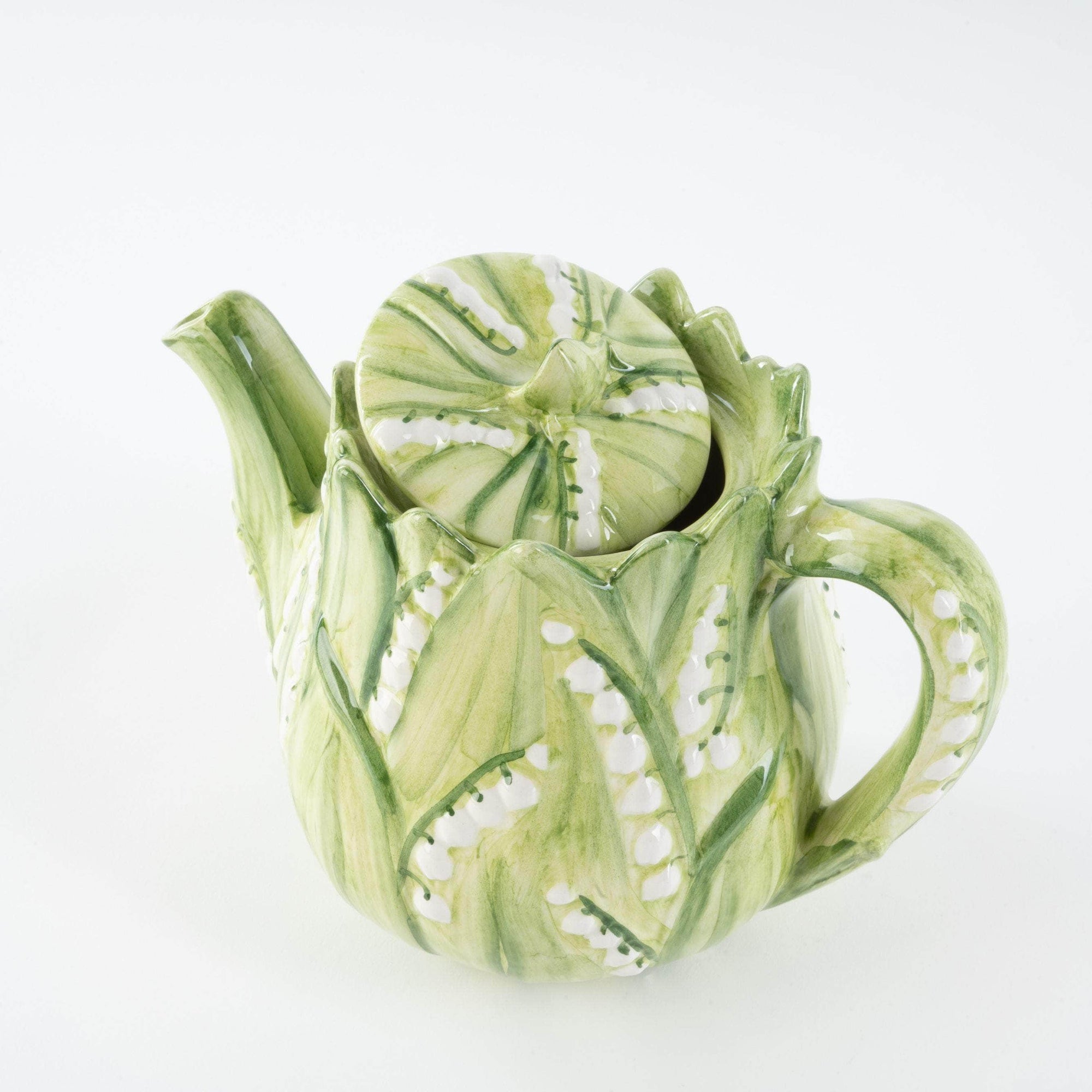 Lily of The Valley Hand-Painted Tea Pot