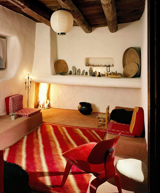 Interiors Fabric- Santa Fe Stripe in Cherry Red