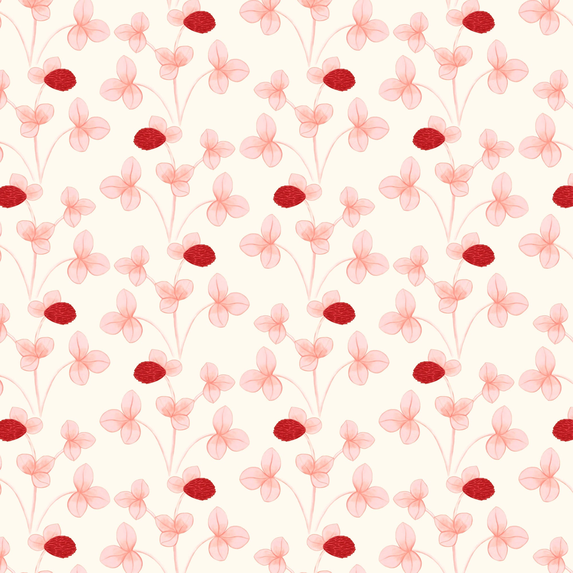 Chintz Constance Wallpaper - Pink
