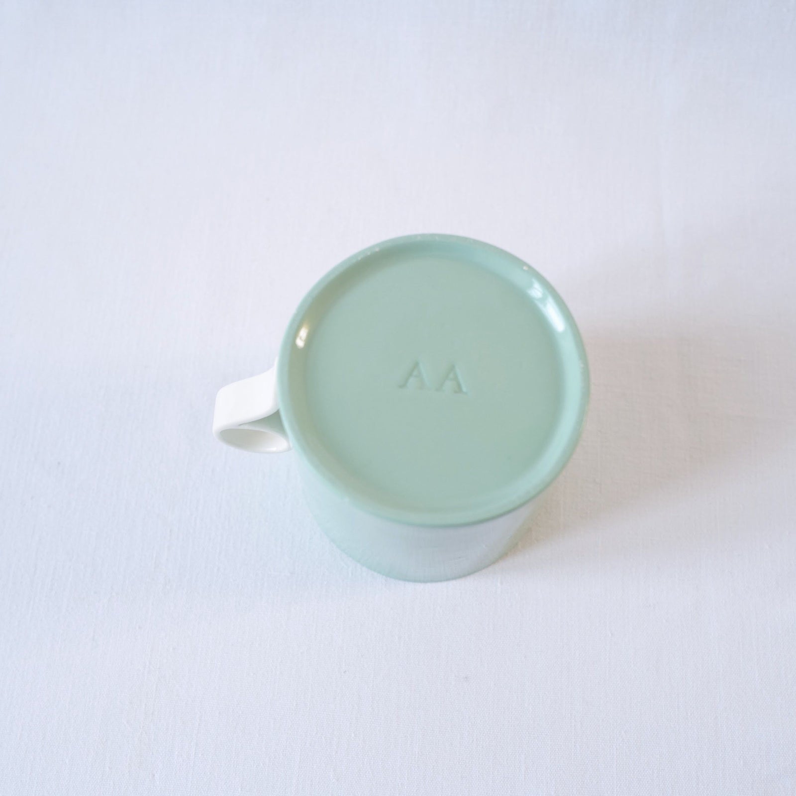 Large Mug in Green - Loop Handle
