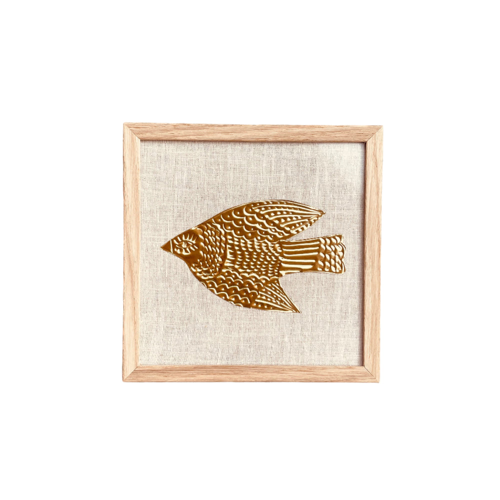 Gold Foil Art Piece - Bird