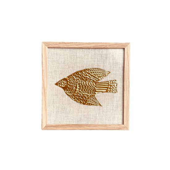 Gold Foil Art Piece - Bird
