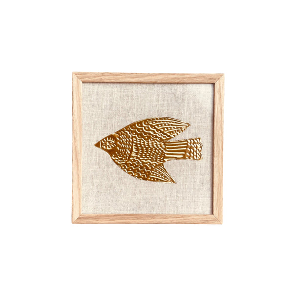 Gold Foil Art Piece - Bird
