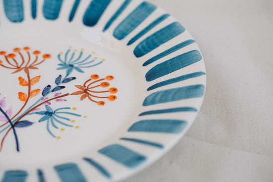 Blue Dessert Plate – The Portuguese Chitas