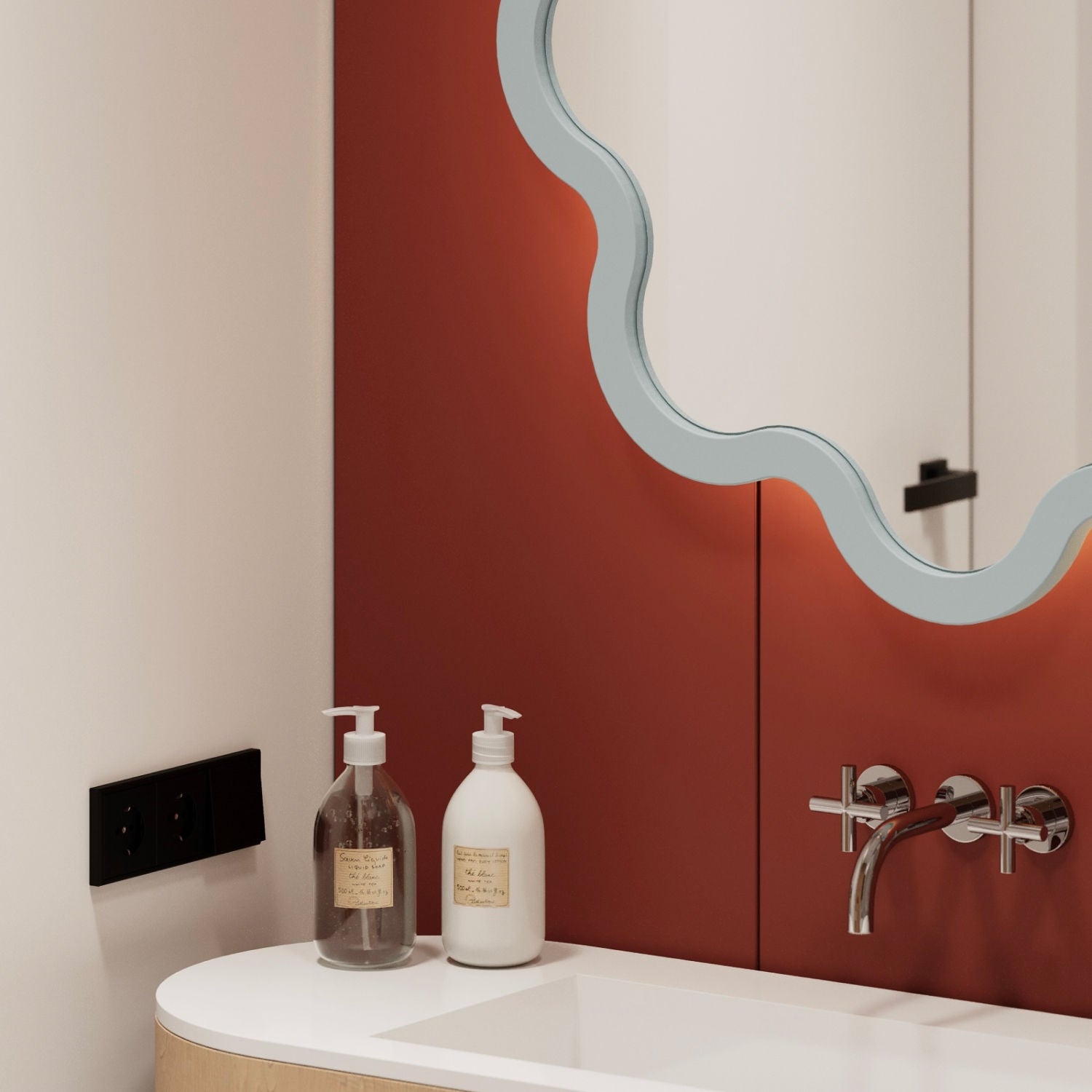 Hvyli Round - Wavy Mirror