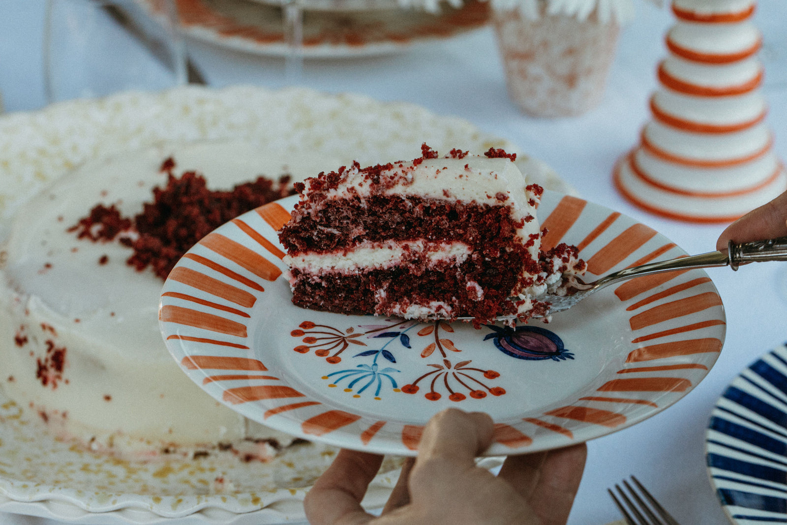 Orange Dessert Plate – The Portuguese Chitas