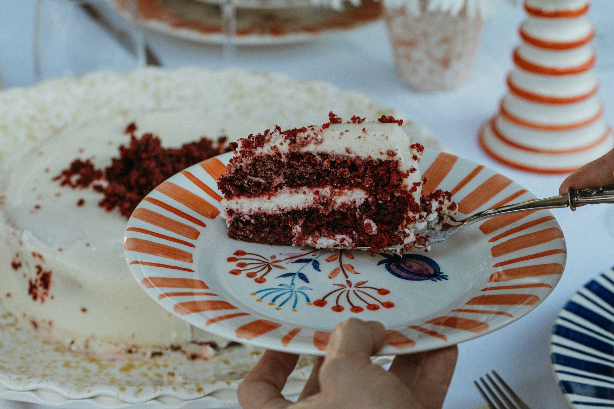 Orange Dessert Plate – The Portuguese Chitas