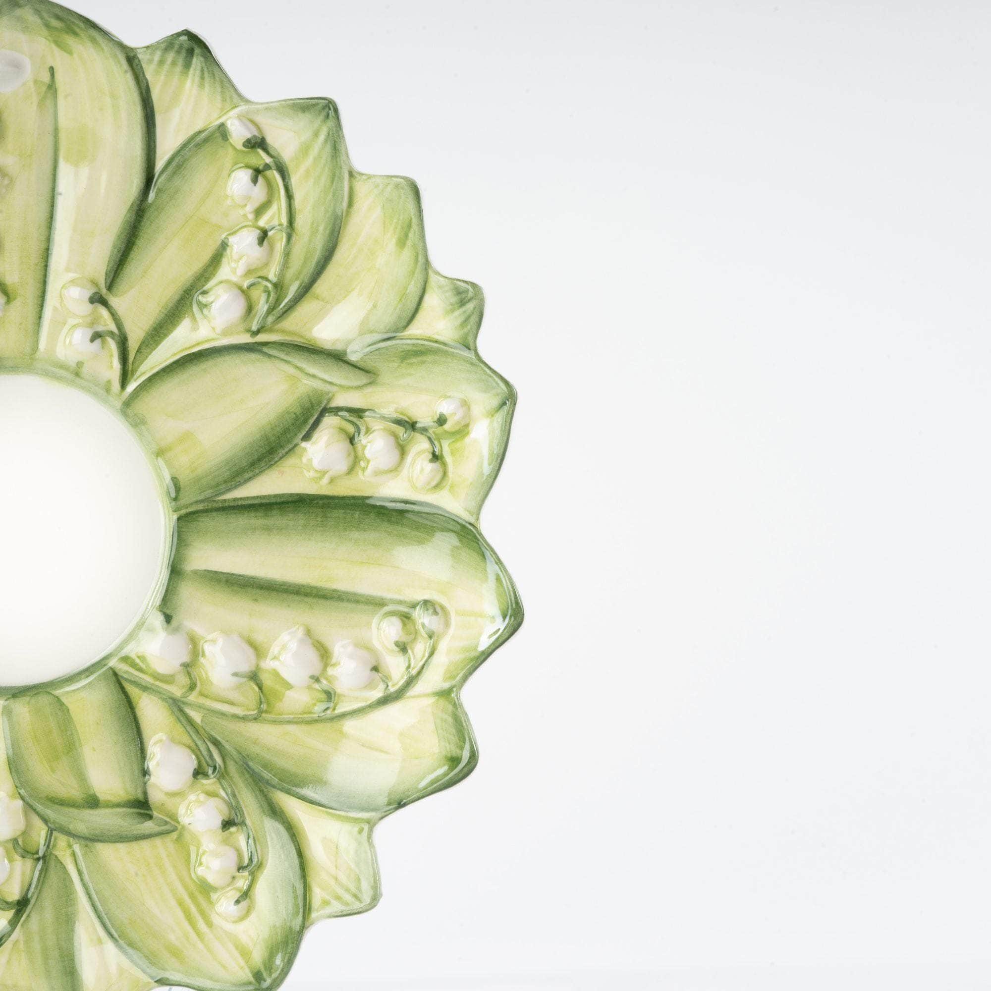 Lily of The Valley Hand-Painted Tea Cup and Saucer