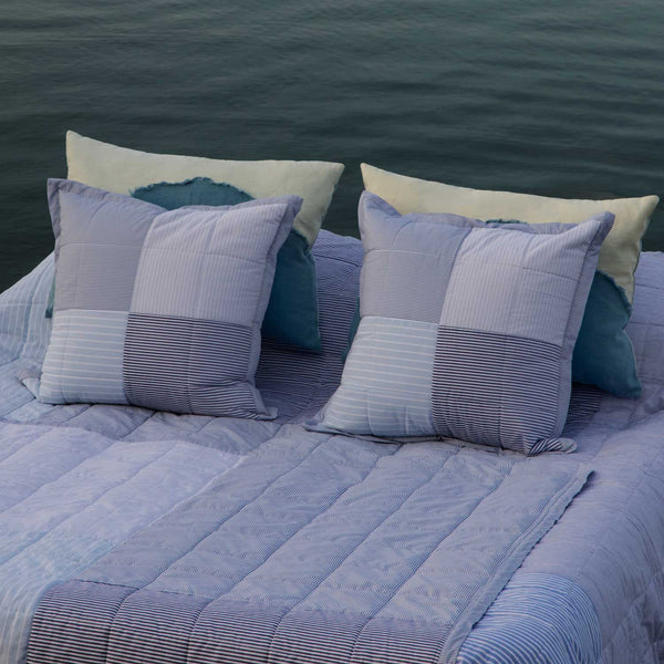 Quilt Pillow Blue