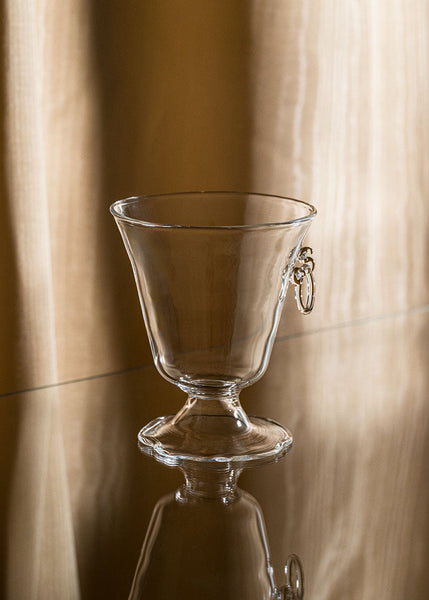 Sospesa Hand-blown Tumbler Glass with Charm
