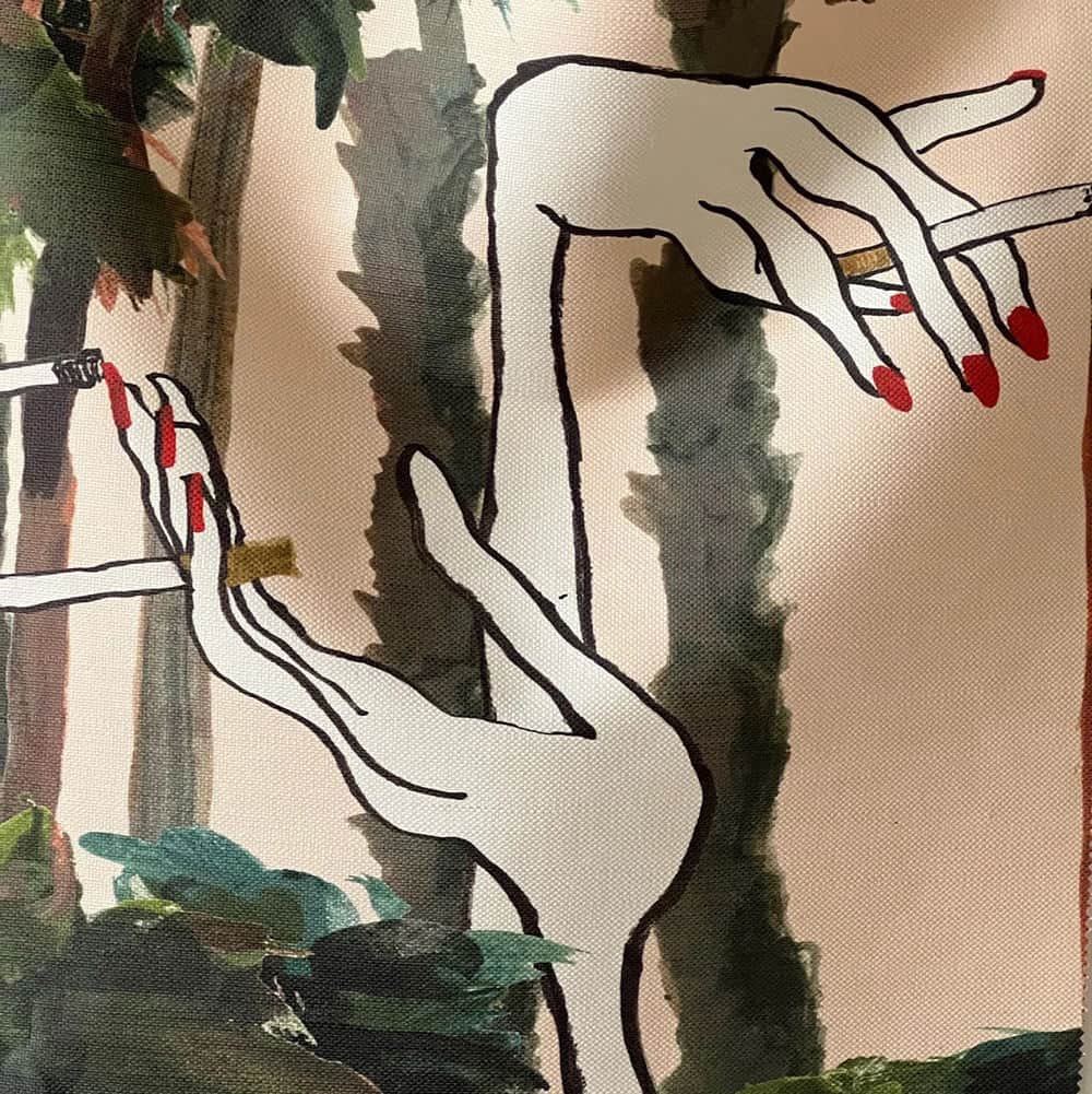 Clope in the Grove Fabric