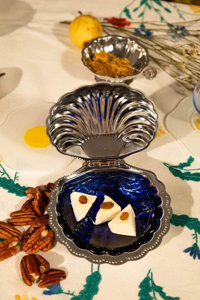 Vintage Silver Shell Dish