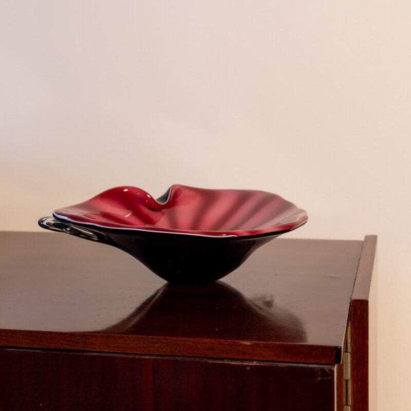 Mid-century Bohemian Opaline Glass Bowl