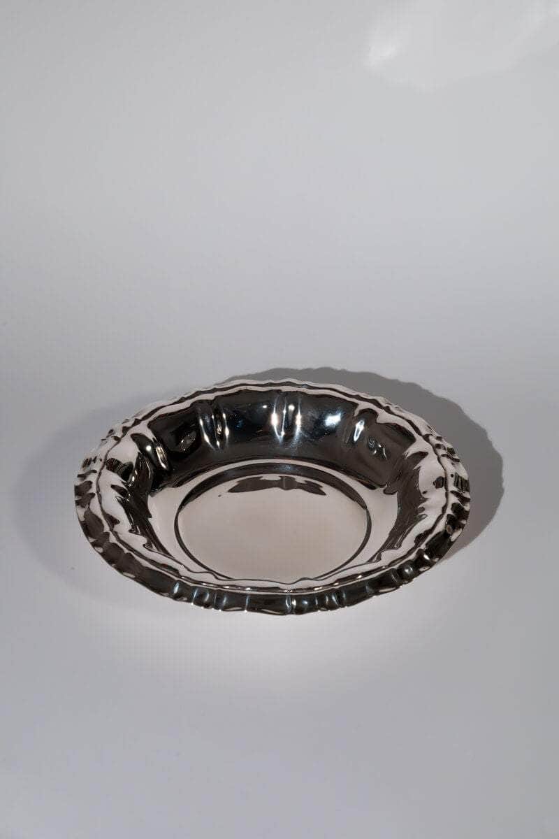 Mid-century Adorned Silver Tray