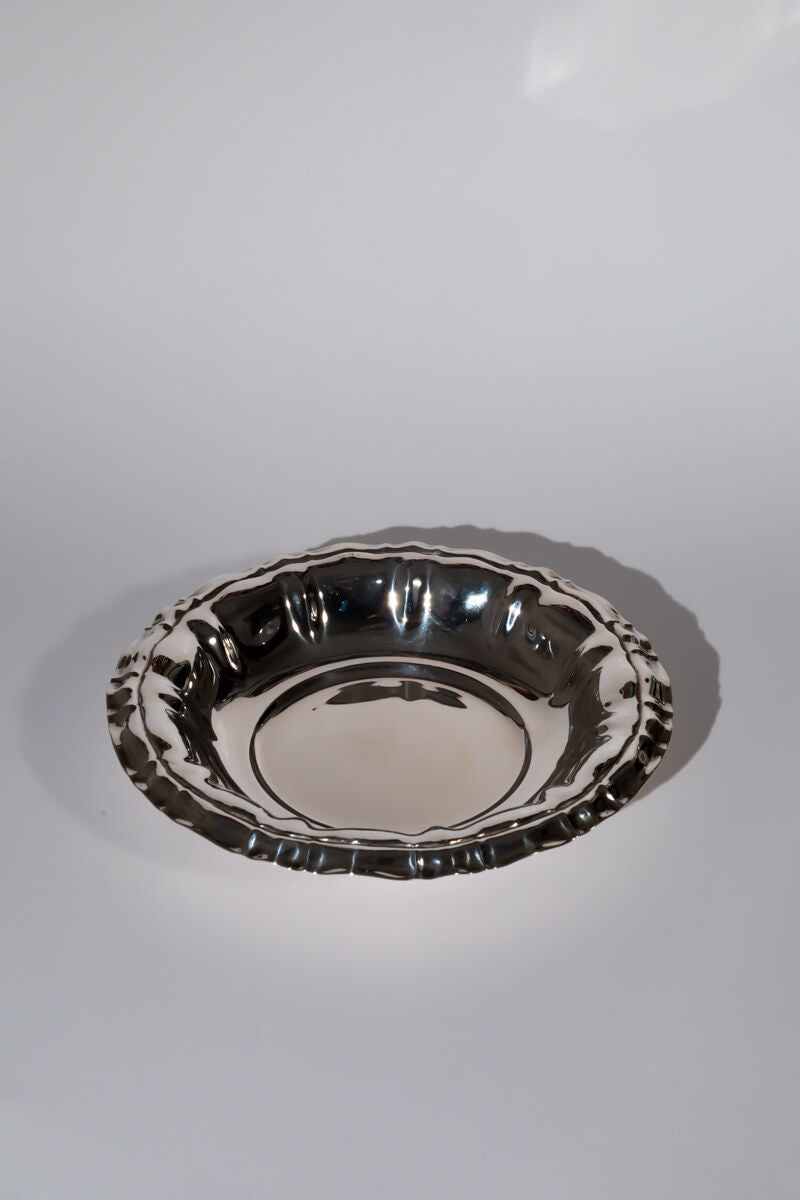 Mid-century Adorned Silver Tray