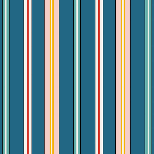 Sporty Stripes - Blue