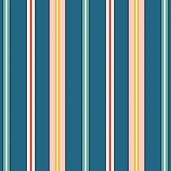 Sporty Stripes - Blue
