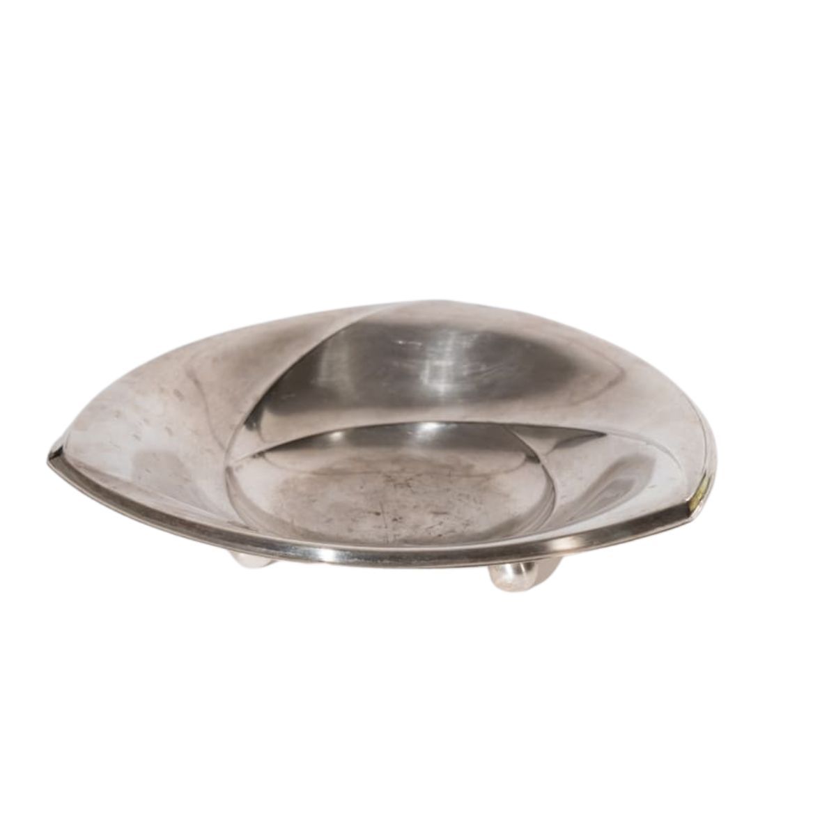 Art deco revival silver bowl