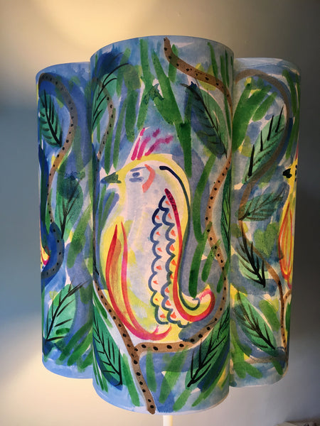 Bird in the Bush Paper Lampshade