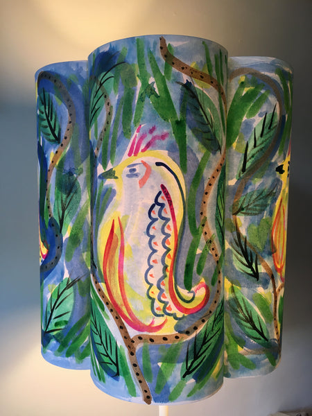 Bird in the Bush Paper Lampshade
